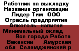 Работник на выкладку › Название организации ­ Лидер Тим, ООО › Отрасль предприятия ­ Алкоголь, напитки › Минимальный оклад ­ 25 600 - Все города Работа » Вакансии   . Амурская обл.,Селемджинский р-н